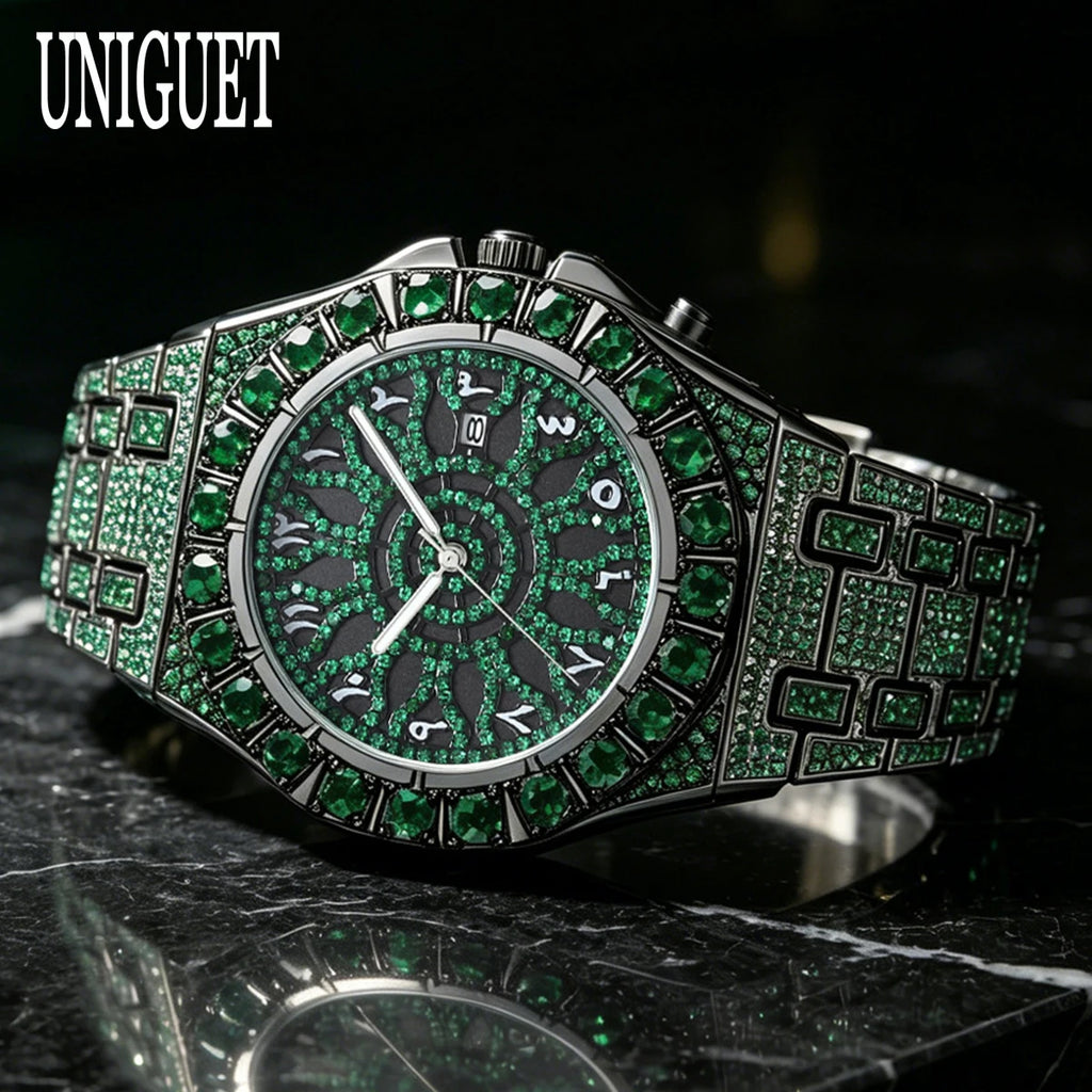 UNIGUET Green Ice Hip Hop Watch ｜ユニゲット グリーン アイス ウォッチ