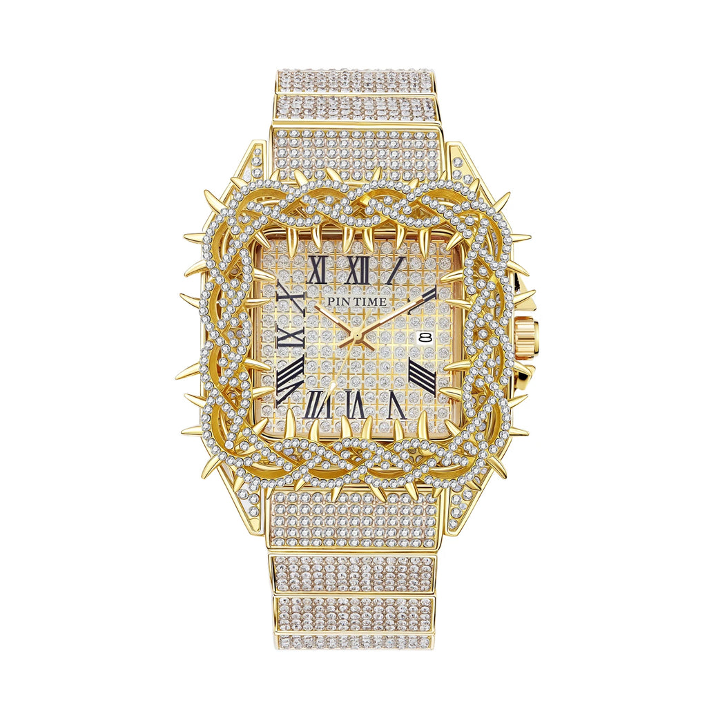 Shine Hip Hop Gold Diamond Watch ｜シャイン ヒップホップ ゴールド ダイヤモンド
