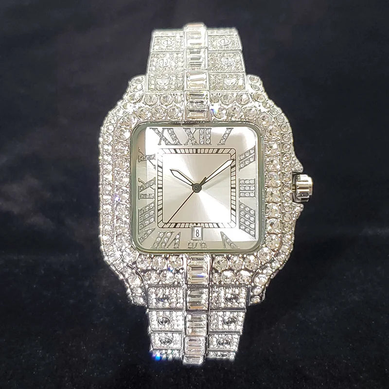 Blue Dial Silver Diamond Watch ｜ブルーダイヤル シルバー ダイヤモンド