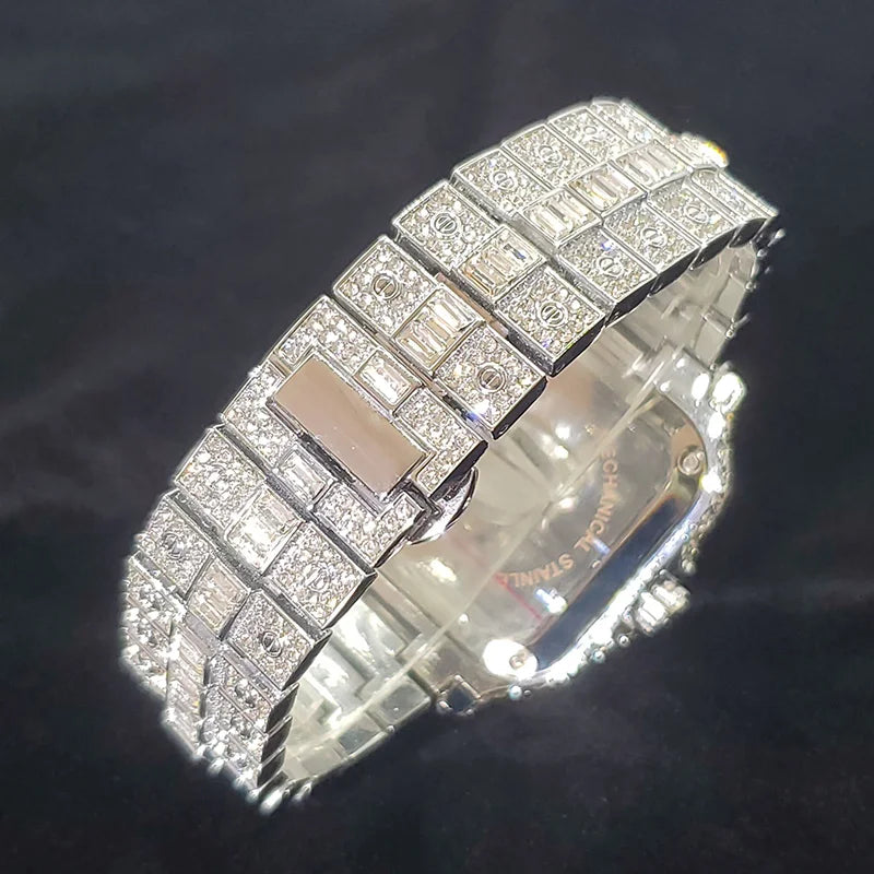 Blue Dial Silver Diamond Watch ｜ブルーダイヤル シルバー ダイヤモンド