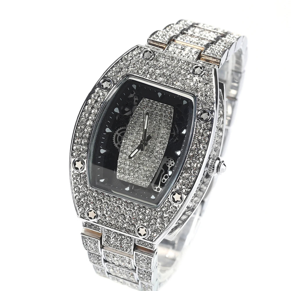 Bling King Black Iced Out Watch ｜ブリングキング ブラック アイスアウト