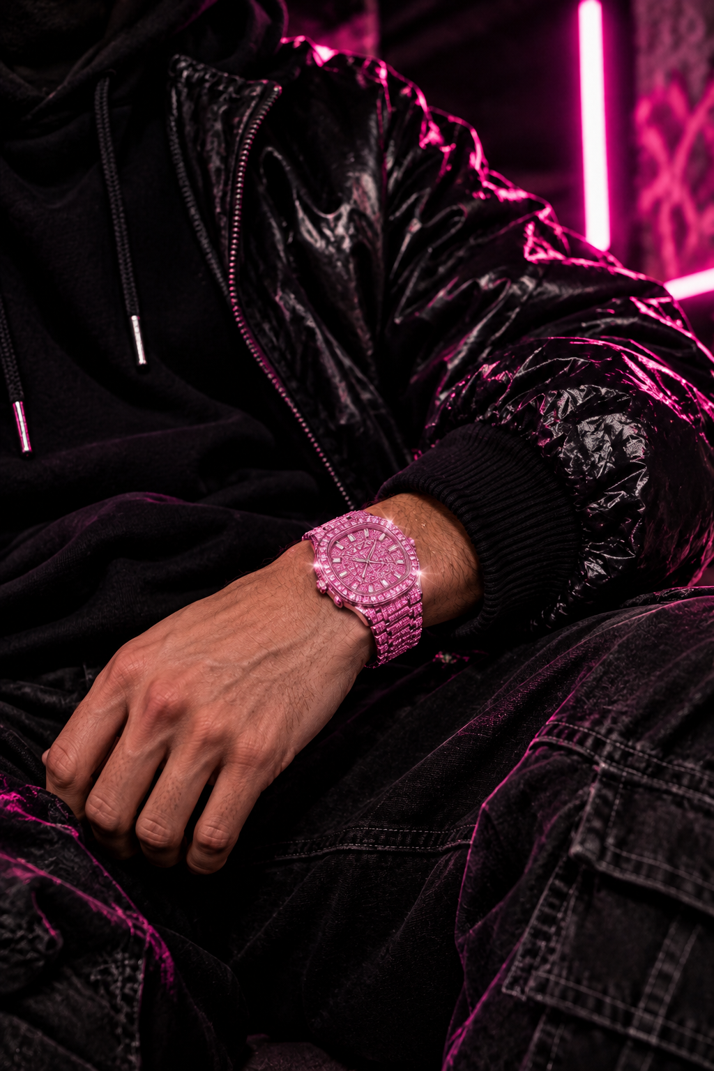 The Pink Ice — Street style wearing shot