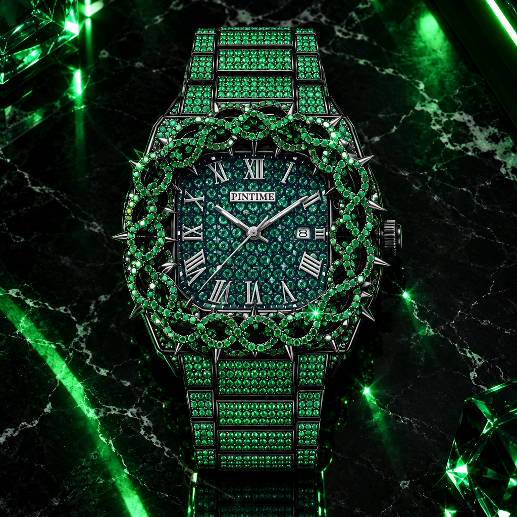 The Emerald Ice — Flat Lay
