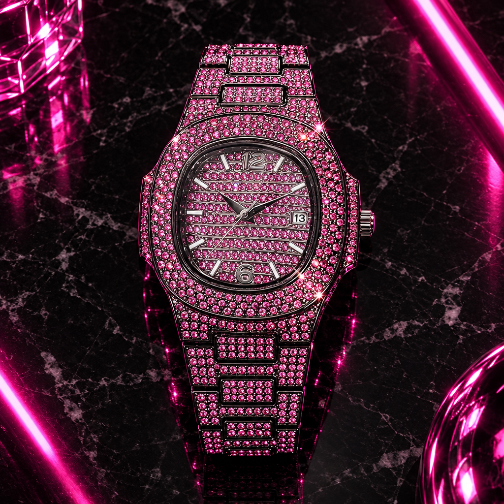 The Pink Ice — Flat Lay